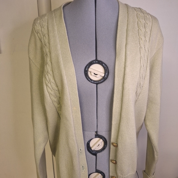 Yarnworks 100% Cotton Cardigan Size Med - Picture 4 of 9